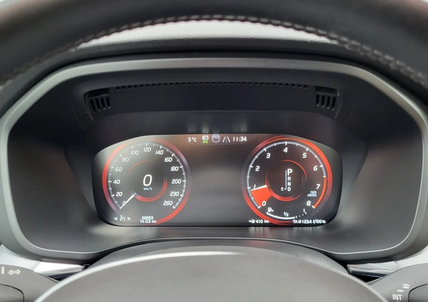 Volvo XC 60 cena 144900 przebieg: 66893, rok produkcji 2019 z Warszawa małe 781